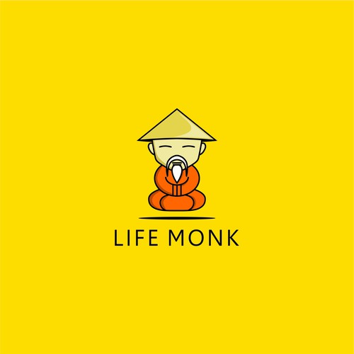 Design a playfully badass wise old man logo for LifeMonk Design by Yatta!