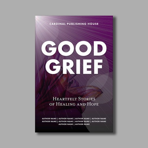 Design a bestselling book cover for People Looking For Ways to Heal Grief Design by The Cloud Digital