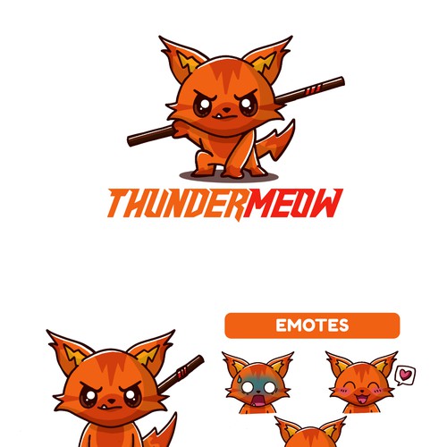 Need a logo for an up-and-coming gamer, thundermeow Design by Bacterykey