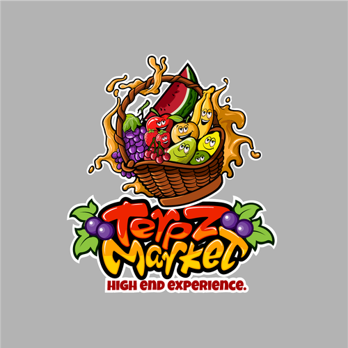 Design a fruit basket logo with faces on high terpene fruits for a cannabis company. Design por Antonius Agung