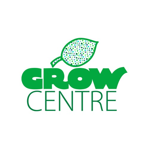 Logo design for Grow Centre Diseño de Goldletter