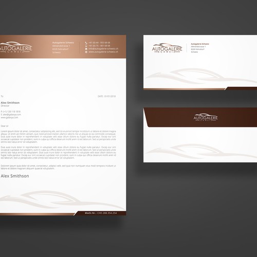 Moderner Briefkopf Letterhead 3d Stationery Contest 99designs