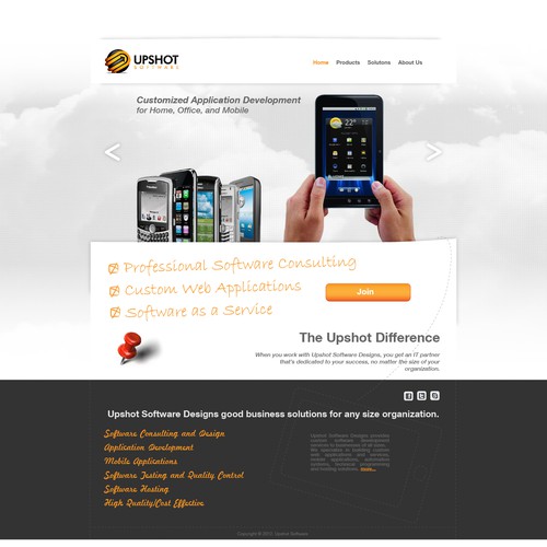 Help Upshot Software with a new website design Ontwerp door mygldesign