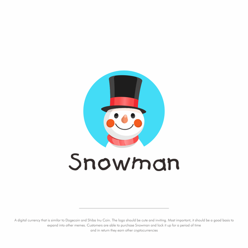 Logo and Brand Identity with a Snowman for a new digital currency Design by Grad™
