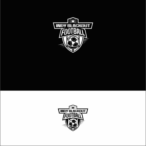 Youth Football Team Logo (Black) Design by Ali Altahhan