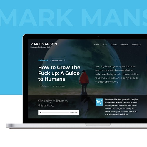 Web page design contest entry by Neef