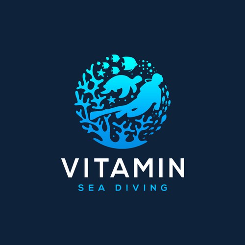 We need a powerful new logo and brand kit for a fun scuba shop Design by Alvianks