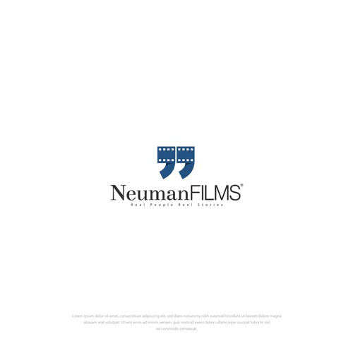 Logo for Documentary Film Company - NeumanFilms (Real People Reel Stories) Ontwerp door the ann.