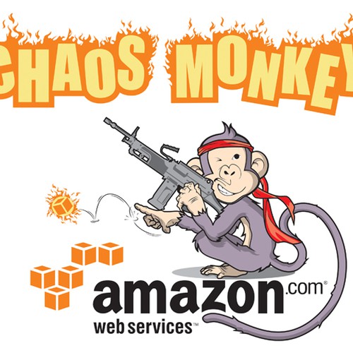 Design di Design the Chaos Monkey T-Shirt di P350X