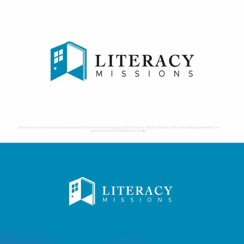 A logo for a ministry that teaches people to read Design por Zatul