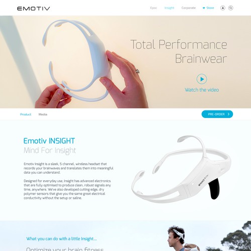 Redesign website for International Award Winning EEG system Design by Zallhady