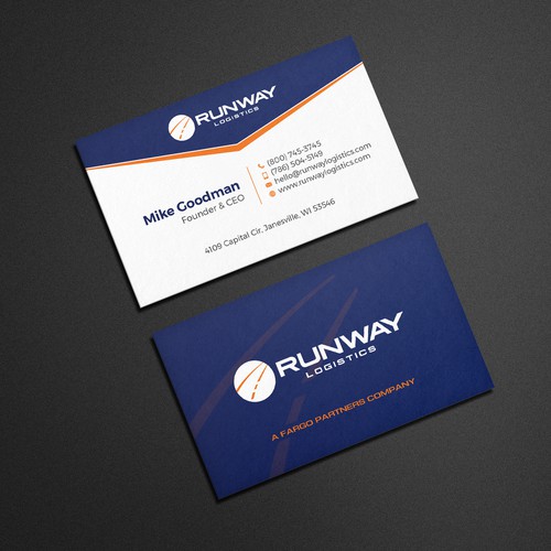 Design di Runway Logistics Business Card di Muaz™