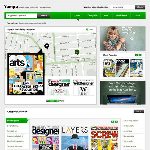 Create the next website design for yumpu.com Webdesign  Design por Ingngarso