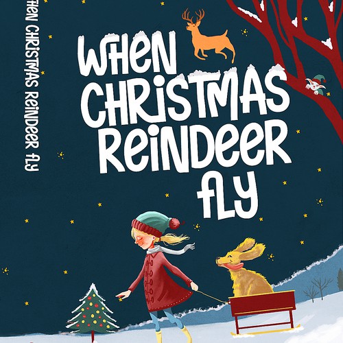 Design a classic Christmas book cover. Design by Paulo Duelli
