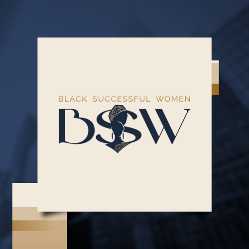 Upscale logo for the successful Black woman who wants to level up personally and professionally Design réalisé par dznWILD