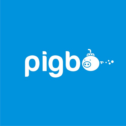 Design funny & minimal logo for 'pigbo' game studio with pig and sub-marine Design by Warnaihari