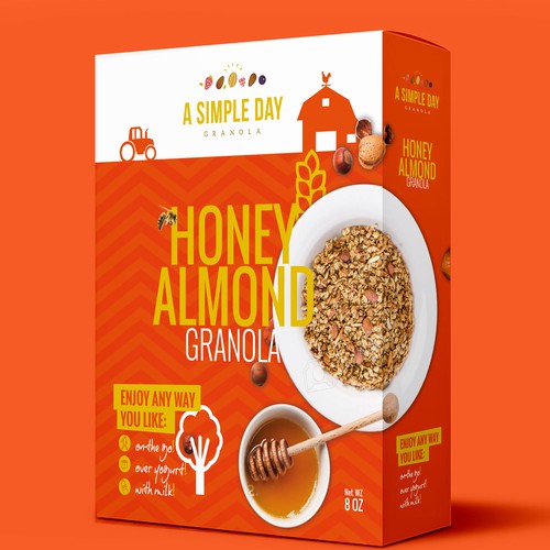 A Simple Day Granola Box Design Design by flaglab