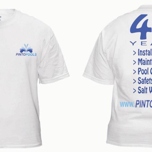 NEW Tshirt Design for swimming pool company Design by Choda