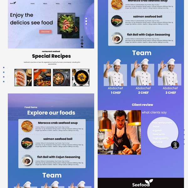 See Food ui web site