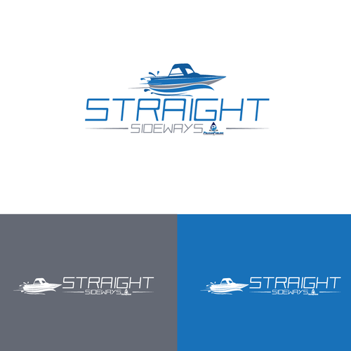 Race boat logo Design by Dezinsolution