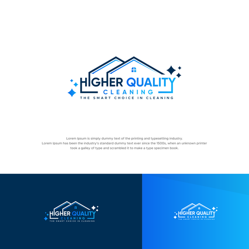 Eye catching logo design for cleaning business Design by MotionPixelll™