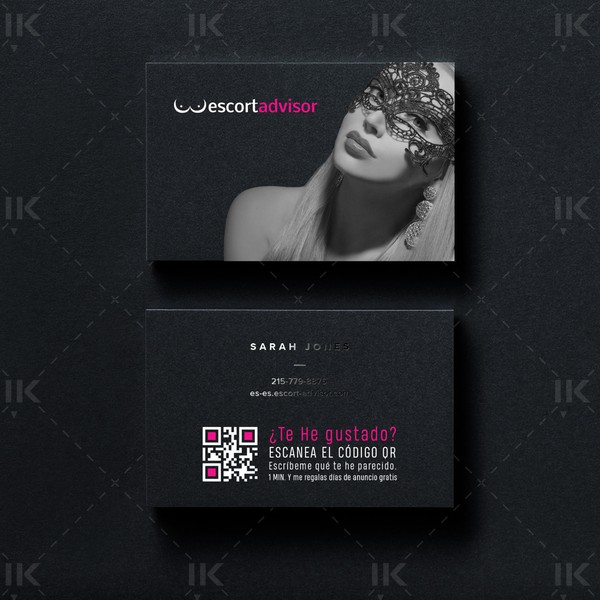EscortAdvisor Business Card Design