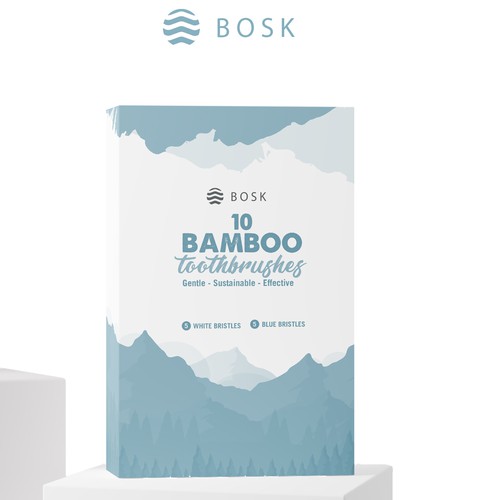 Design a feminine and minimalist packaging for a brand of sustainable oral care products Design by Budour A.