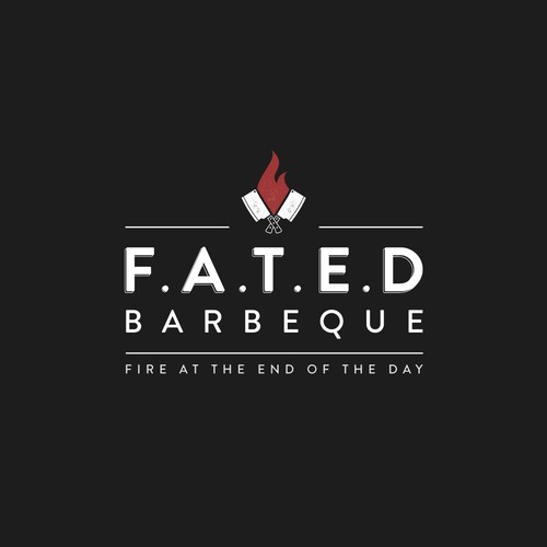 F.A.T.E.D. BBQ! Competition BBQ Team Logo NEEDED https://www.instagram.com/fated_bbq/ Design by alvinl92