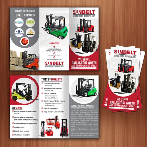 We Need A Powerful Brochure For A Forklift Dealership Design by The 3colors