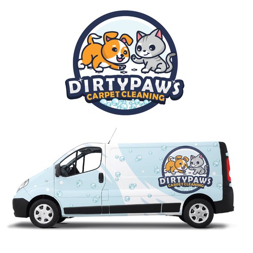 Design di Bright & Playful logo needed for pet focussed carpet cleaning company di LastBlacker
