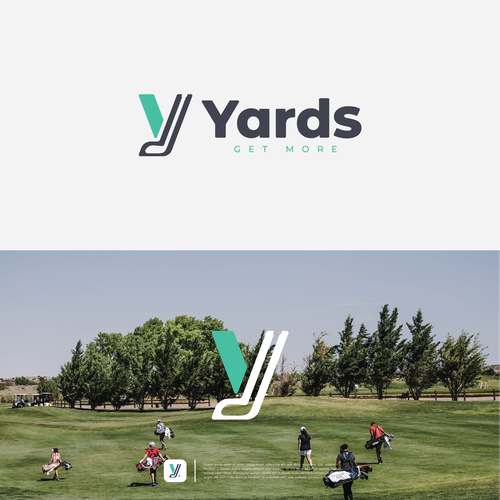 Yards golfing app logo Design by maskutut