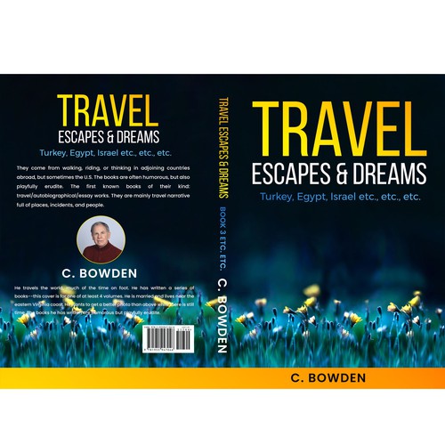 Cover for a travel/autobiography/brief essay book Design by NoBoundaries