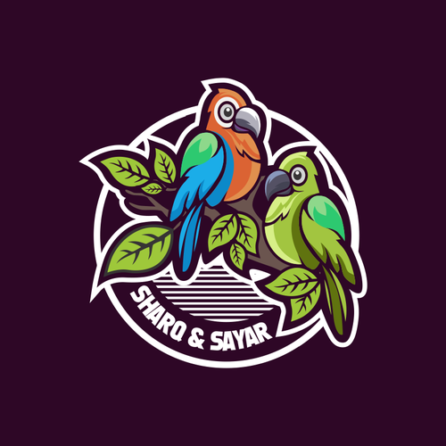 Logo for my Two Birds (Macaw & Yellow Naped Amazon) Design by d'jront