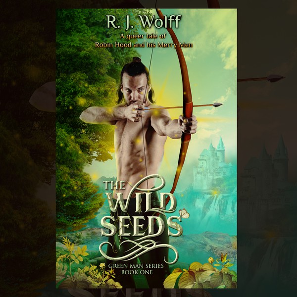 Design by yummy titled "A fun ebook cover for a medieval gay erotic romance novel !"