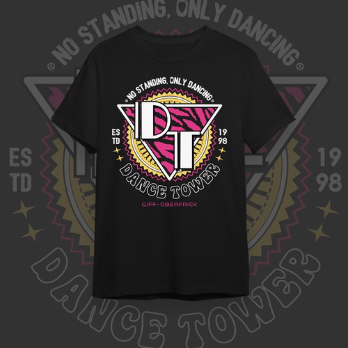 T-shirt Design - Dance Tower Design by mañana_art