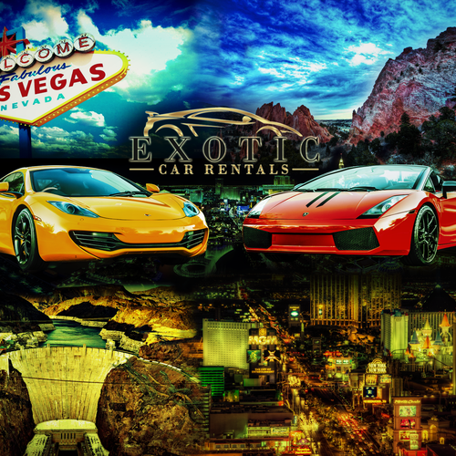 exotic car picture/destination wall poster! Design by Tia.18