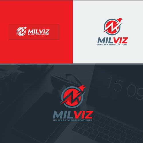 MILVIZ Logo - Producer of Military Flight Simulation Design by arfi_▼