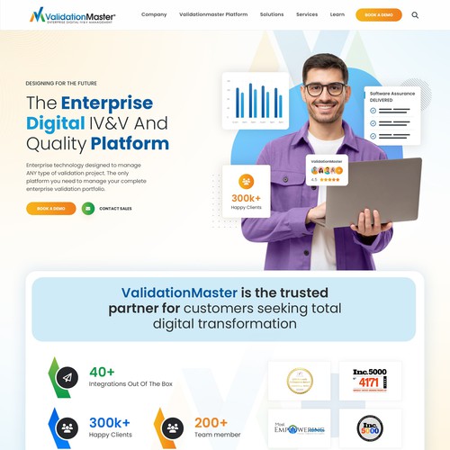 ValidationMaster Digital IV&V Website Re-Design Project Design by pb⚡️
