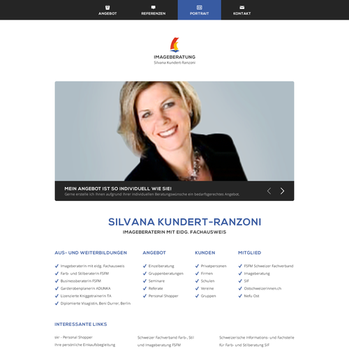 Proposta di design per un contest della categoria Design di sito web realizzata da projekt38