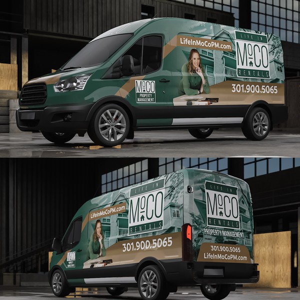 Van wrap for mOcO PROPERTY MANAGEMEN