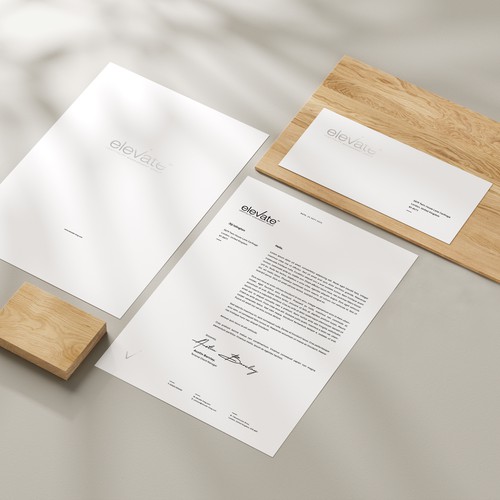 Letter design, clear instructions. Luxury/Professional. Design by Aksara Studio