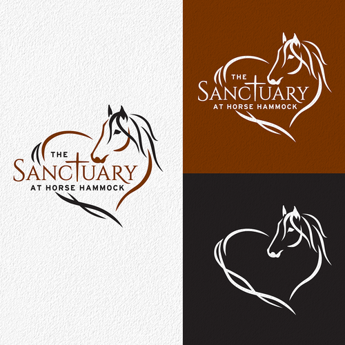Elegant Horse Sanctuary Logo That Pulls On Your Heart Strings Design by Painted Pony Studios