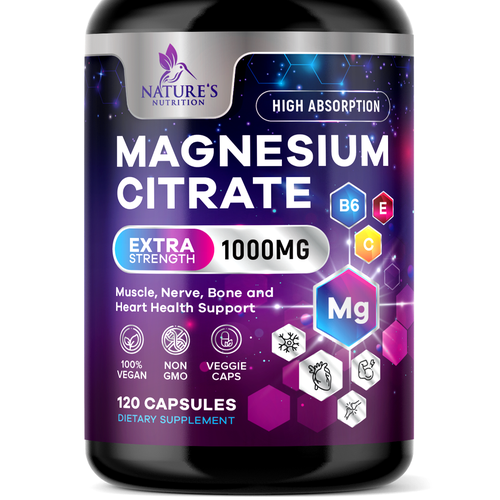 Premium Magnesium Citrate Design needed for Nature's Nutrition Design by TUNSAY