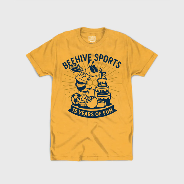 15 Year Anniversary Shirt Design for Coed Sports League