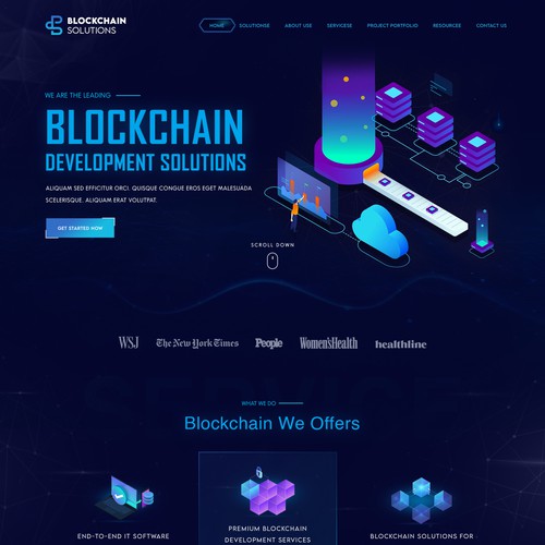 blockchain web design