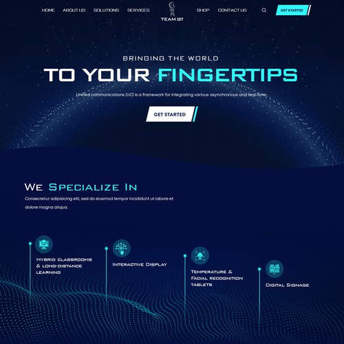 Technology Solutions Provider Website Design Framework Design by Adventix