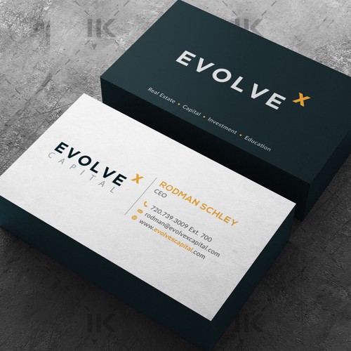 Design a Powerful Business Card to Bring EvolveX Capital to Life! Réalisé par IK_Designs