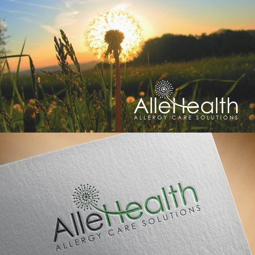 Create a logo for a new allergy company called AlleHealth Design by NEEL™