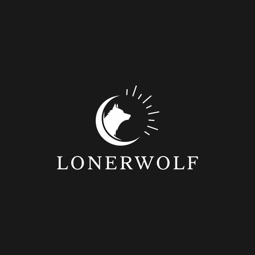 Wolf Sun/Moon Logo For Spiritual Website Design by ZHF