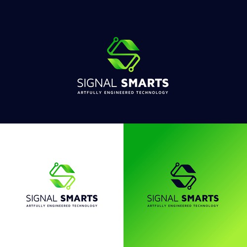 Design a Modern, Geometric Logo for Signal Smarts: We are Network and Wireless Technology Artists!! Design réalisé par cs_branding